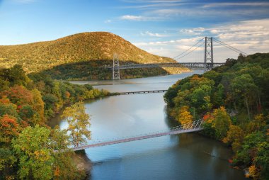 Hudson River valley in Autumn clipart