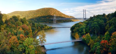 Hudson River valley panorama clipart