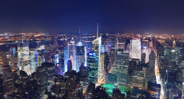 New York City Manhattan panorama clipart