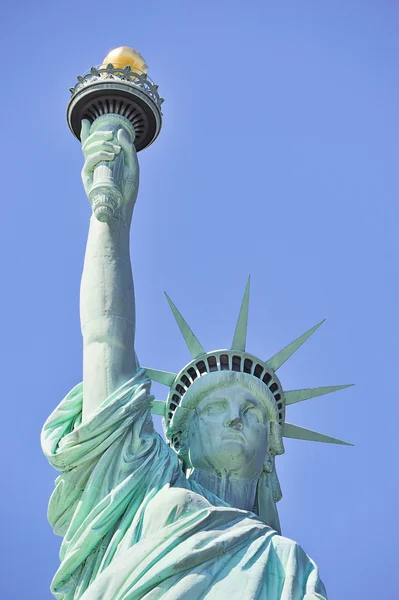 在纽约市曼哈顿自由特写的雕像 — 图库照片