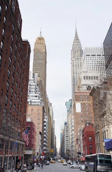 Zobrazení ulic New Yorku manhattan — Stock fotografie