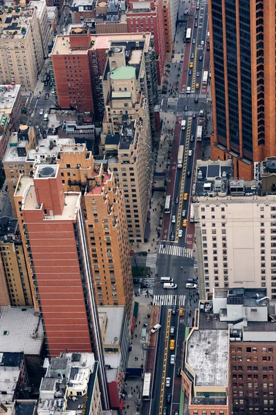 New York Manhattan street vue aérienne — Photo