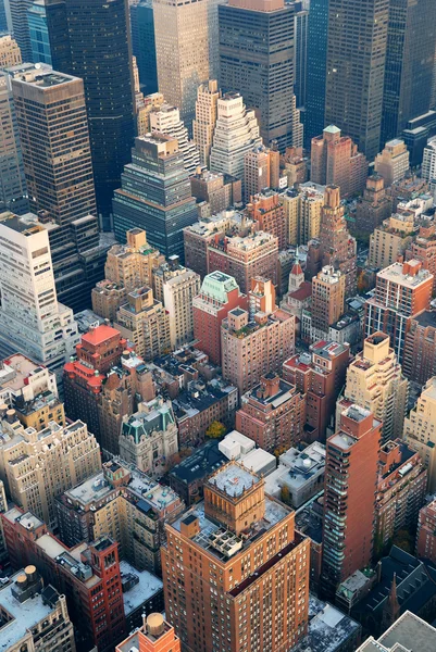 New York City Manhattan skyline luftudsigt - Stock-foto