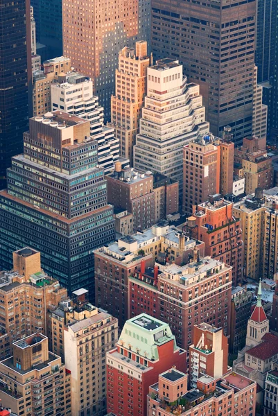 New York'un manhattan skyline havadan görünümü — Stok fotoğraf