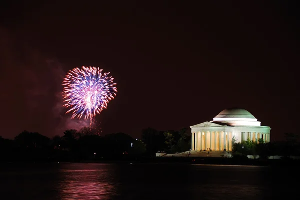 Washington DC feux d'artifice spectacle — Photo