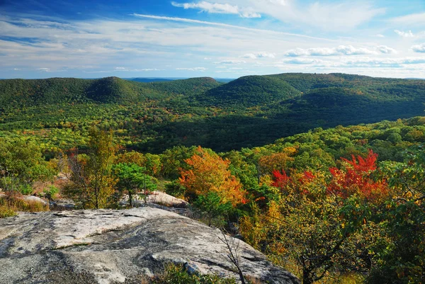 Autumn Mountain peak view panorama — Stock Photo, Image