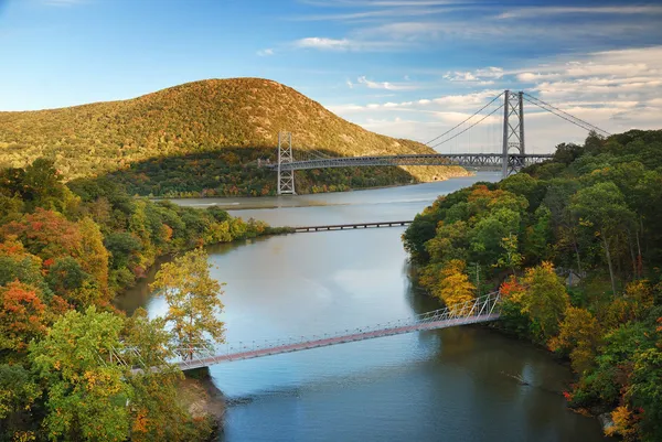 Hudson River valley in Autumn — Stock Photo, Image