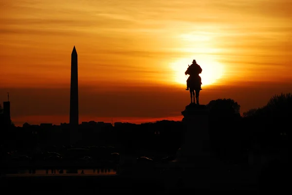 Washington DC Coucher de soleil — Photo