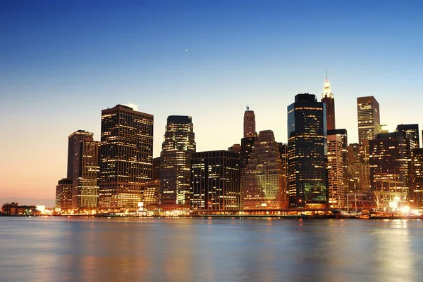 Manhattan skyline in New York City — Stock Photo, Image