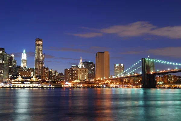 ブルックリン橋、マンハッタン、ニューヨーク市 — ストック写真