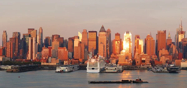 New Yorks sunset — Stockfoto