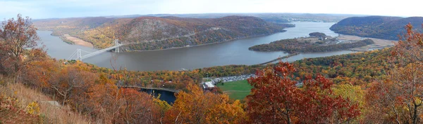 Autumn Mountain aerial view panorama — Stock Photo, Image
