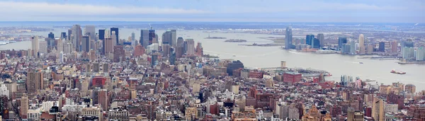 New jersey panorama från new Yorks manhattan — Stockfoto
