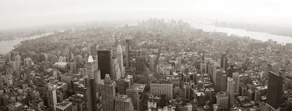 뉴욕 시 맨해튼 스카이 라인 조감도 파노라마 — 스톡 사진