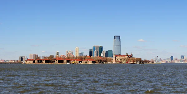 Skyline de Nueva Jersey desde la ciudad de Nueva York Manhattan centro —  Fotos de Stock