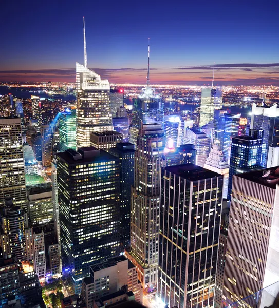 Nova Iorque Manhattan Times Square skyline — Fotografia de Stock