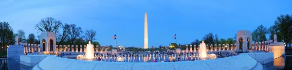 Washington emlékmű panorama, washington dc. — Stock Fotó
