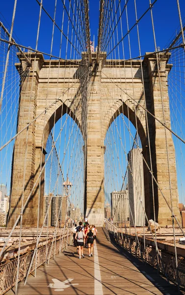 New york city Brooklynský most — Stock fotografie