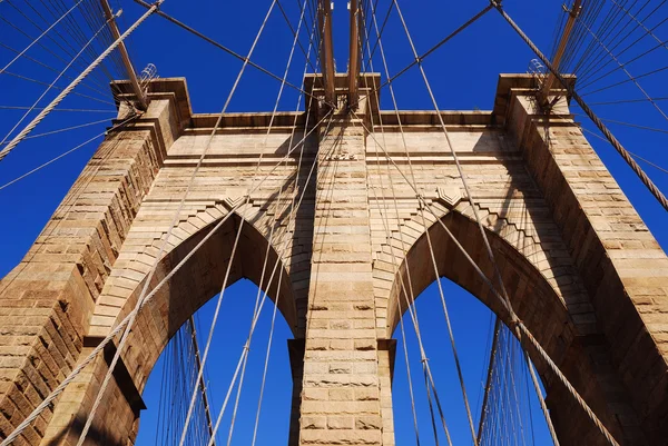 New York Brooklyn Bridge gros plan — Photo