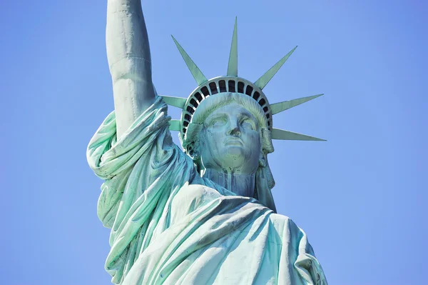 Statue of Liberty closeup in New York City Manhattan Royalty Free Stock Photos