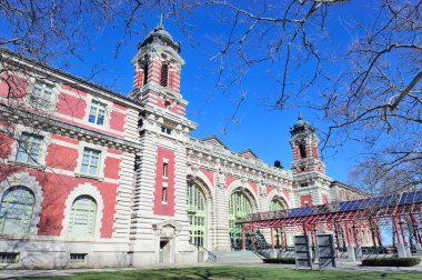 New York City Ellis Island Great Hall clipart