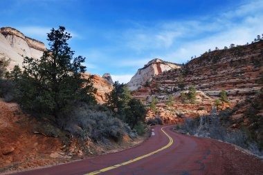 Zion National Park in early morning clipart