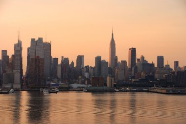 Manhattan skyline, New York City clipart