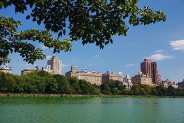 Central Park Manhattan skyline clipart