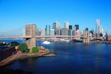 New York City Manhattan skyline clipart