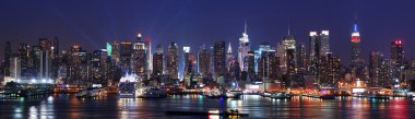 New York City skyline panorama clipart