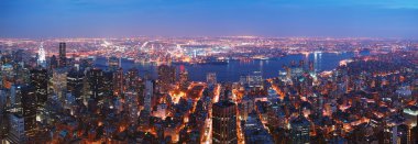 New York'un manhattan skyline panorama