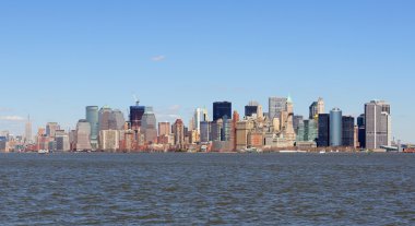 Kentsel şehir panoraması, new York'un manhattan