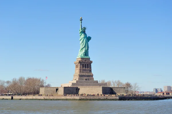 Πόλη της Νέας Υόρκης στο Μανχάταν άγαλμα της ελευθερίας — Φωτογραφία Αρχείου