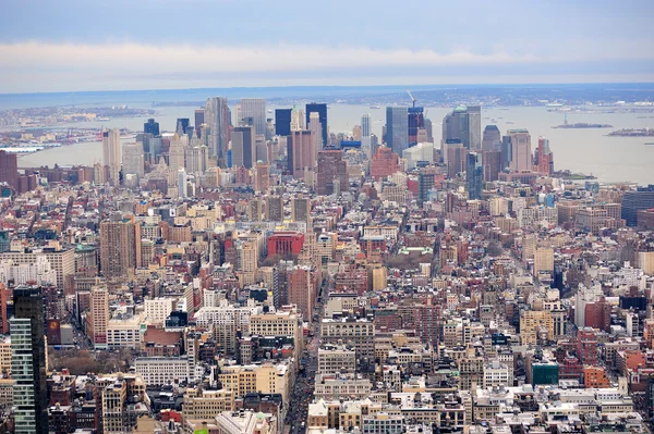 Ciudad de Nueva York Manhattan skyline centro —  Fotos de Stock