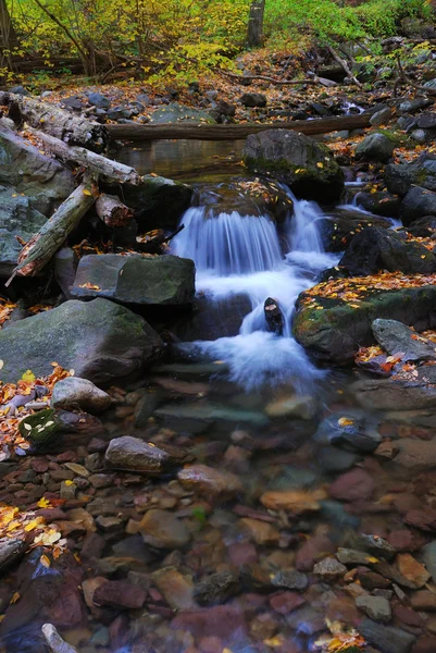 Kayalar ile sonbahar creek — Stok fotoğraf