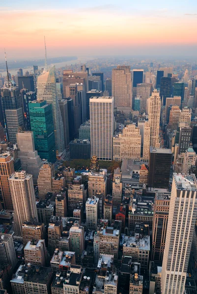 New York City Manhattan skyline aerial view — Stock Photo, Image