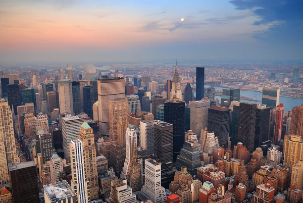 Manhattan Nowy Jork gród ptaka — Zdjęcie stockowe
