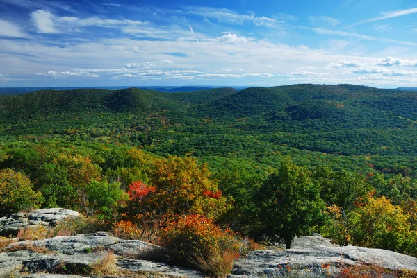 Herbst Berggipfel Aussicht panorama — Stockfoto