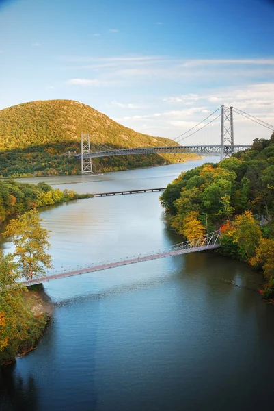 Vale do rio Hudson no outono — Fotografia de Stock