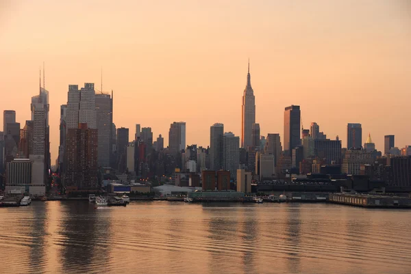 De skyline van Manhattan, new york city — Stockfoto