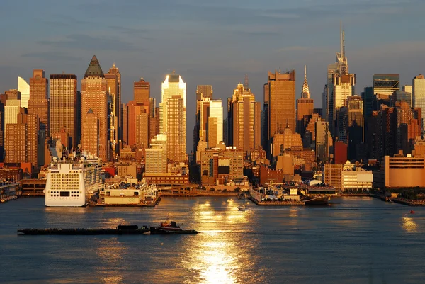 New York City Times Square tramonto — Foto Stock
