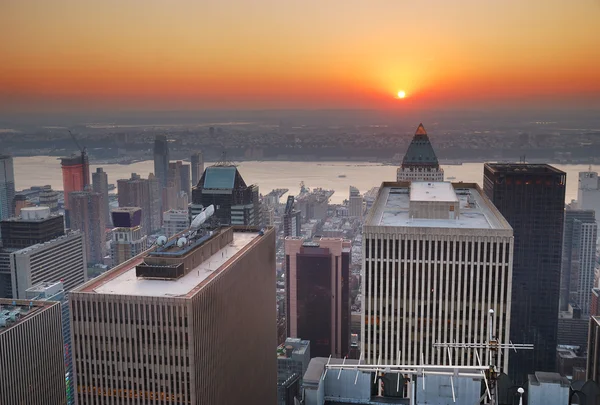 New York City tramonto — Foto Stock
