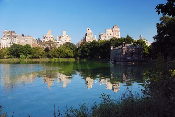 Panoramę Manhattanu Central park — Zdjęcie stockowe