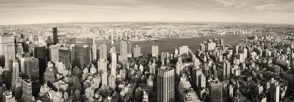 Letecký pohled na New york city manhattanské panorama — Stock fotografie