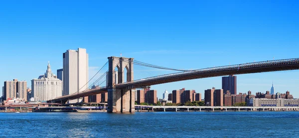 Nova Iorque Brooklyn Bridge panorama — Fotografia de Stock