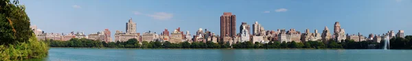 Panorama New york city central parku na Manhattanu — Stock fotografie