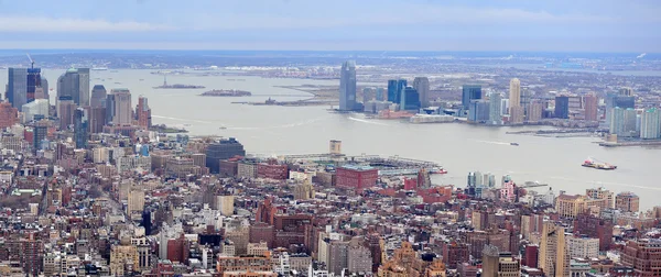 Панорама Нью-Джерсі з Нью-Йорка Манхеттен — стокове фото