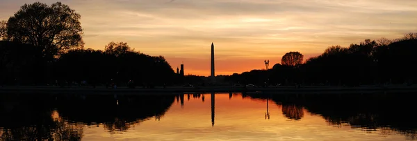 Washington DC panorama silhueta — Fotografia de Stock