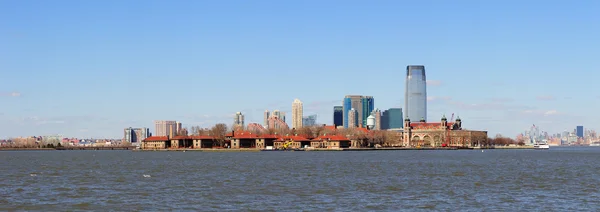 stock image New Jersey skyline from New York City Manhattan downtown