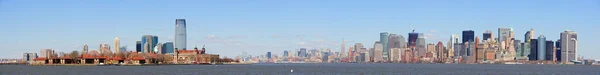 New jersey και την πόλη της Νέας Υόρκης Πανόραμα στον ορίζοντα του Μανχάταν — Φωτογραφία Αρχείου
